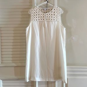 Diane von Furstenberg ivory shift dress size 14